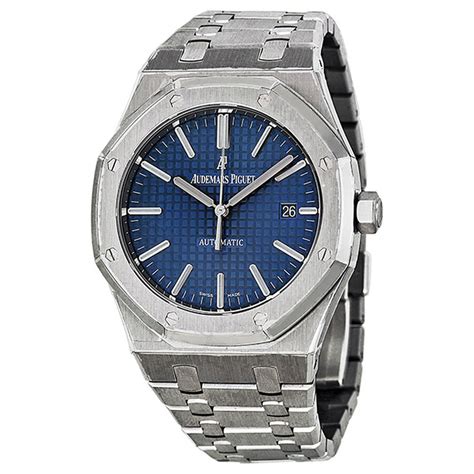 Audemars Piguet Royal Oak Steel Blue Men's Watch 